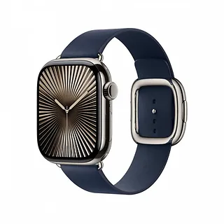 Apple Pasek w kolorze głębinowego błękitu z klamrą nowoczesną do koperty 42 mm - rozmiar S