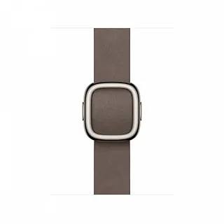 Apple Pasek w kolorze szarobrązowym z klamrą nowoczesną do koperty 42 mm - rozmiar S