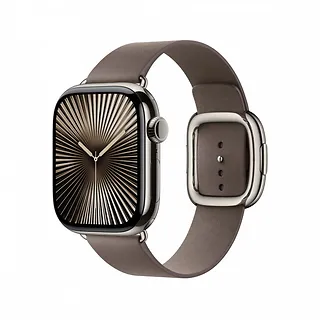 Apple Pasek w kolorze szarobrązowym z klamrą nowoczesną do koperty 42 mm - rozmiar L