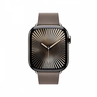 Apple Pasek w kolorze szarobrązowym z klamrą nowoczesną do koperty 42 mm - rozmiar L
