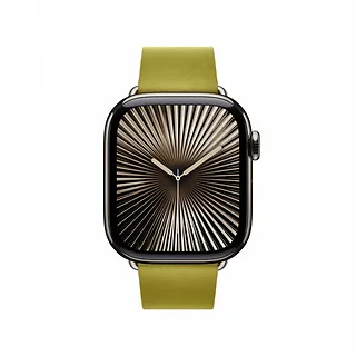 Apple Pasek w kolorze zieleni Chartreuse z klamrą nowoczesną do koperty 42 mm - rozmiar S