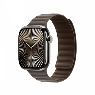 Apple Pasek karbowany magnetyczny w kolorze szarobrązowym do koperty 42 mm - rozmiar S/M