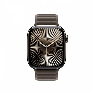 Apple Pasek karbowany magnetyczny w kolorze szarobrązowym do koperty 42 mm - rozmiar S/M