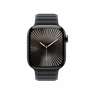 Apple Pasek karbowany magnetyczny w kolorze czarnym do koperty 42 mm - rozmiar S/M