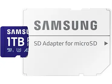 Samsung Karta microSD MB-MD1T0SA/WW 1TB PRO+ + adapter MB-MD1T0SA/EU