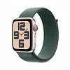 Apple Watch SE GPS + Cellular, koperta 40 mm z aluminium w kolorze księżycowej poświaty z opaską sportową w kolorze górskiego jeziora