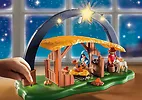 Playmobil Zestaw Stajenka z oświetleniem