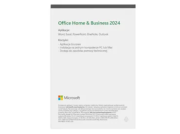 Oprogramowanie Microsoft Office Home and Business 2024 PL BOX