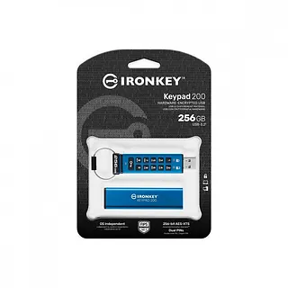 Kingston Pendrive 256GB IronKey Keypad 200 FIPS140-3 Level 3 AES-256