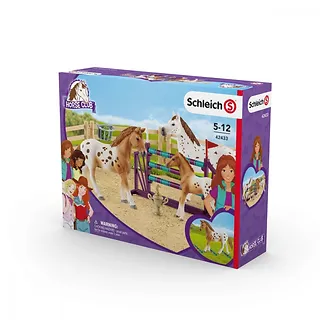 Schleich Figurka Zestaw treningowy Koni Appaloosa