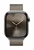 Apple Watch Series 10 GPS + Cellular, koperta 46 mm z tytanu w kolorze naturalnym z bransoletą mediolańską w kolorze tytanu naturalnego - rozmiar S/M