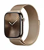 Apple Watch Series 10 GPS + Cellular, koperta 46 mm z tytanu w kolorze złotym z bransoletą mediolańską w kolorze złotym - rozmiar M/L