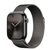Apple Watch Series 10 GPS + Cellular, koperta 42 mm z tytanu w kolorze łupkowym z bransoletą mediolańską w kolorze łupkowym