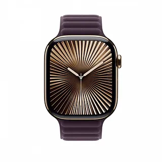 Apple Pasek karbowany magnetyczny w kolorze jeżyny do koperty 46 mm - rozmiar M/L
