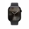 Apple Pasek karbowany magnetyczny w kolorze czarnym do koperty 46 mm - rozmiar S/M
