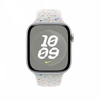 Apple Pasek sportowy Nike w kolorze czystej platyny do koperty 46 mm - rozmiar S/M