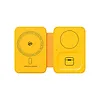 WEKOME Ładowarka bezprzewodowa 3w1 z MagSafe do iPhone, Apple Watch i AirPods + lusterko (Ż&oacute;łta)