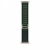 Apple Opaska Alpine w kolorze ciemnozielonym do koperty 49 mm - rozmiar S - elementy z tytanu w kolorze naturalnym