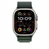 Apple Opaska Alpine w kolorze ciemnozielonym do koperty 49 mm - rozmiar S - elementy z tytanu w kolorze naturalnym