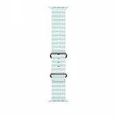 Apple Pasek Ocean w kolorze mroźnego błękitu do koperty 49 mm - elementy z tytanu w kolorze naturalnym