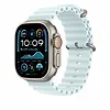 Apple Przedłużka do paska Ocean w kolorze mroźnego błękitu do koperty 49 mm - elementy z tytanu w kolorze naturalnym