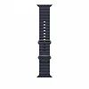 Apple Pasek Ocean w kolorze granatu do koperty 49 mm - elementy z tytanu w kolorze naturalnym