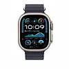 Apple Pasek Ocean w kolorze granatu do koperty 49 mm - elementy z tytanu w kolorze naturalnym