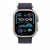 Apple Przedłużka do paska Ocean w kolorze granatu do koperty 49 mm - elementy z tytanu w kolorze naturalnym