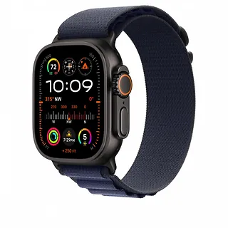 Apple Opaska Alpine w kolorze granatu do koperty 49 mm - rozmiar S - elementy z tytanu w kolorze czarnym