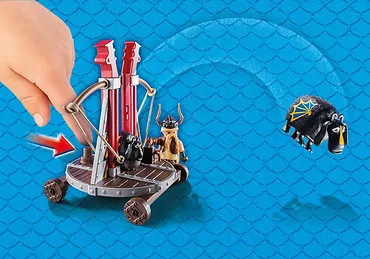 Playmobil Zestaw z figurkami Dragons 9461 Pyskacz Gbur z katapultą do owiec