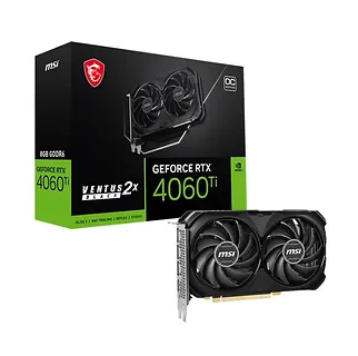 Karta graficzna MSI GeForce RTX 4060 Ti Ventus 2X Black E1 OC 8GB GDDR6