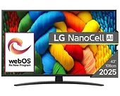 Telewizor LG 43NANO81A3A NanoCell 43&#039;&#039; 4K Ultra HD WebOS 25