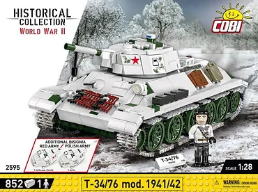 Cobi Klocki Klocki Czołg T34-76 model 1941-42 852 elementów