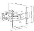 Techly Uchwyt ścienny 60-120 cali 120kg obrotowy