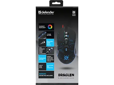 MYSZ DEFENDER GM-907 DRAGLEN 7200dpi 6P