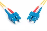Digitus Patch cord światłowodowy FO SC-SC SM 9/125 OS2 duplex LSOH 2m Żółty