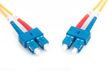 Digitus Patch cord światłowodowy FO SC-SC SM 9/125 OS2 duplex LSOH 3m, Ż&oacute;łty