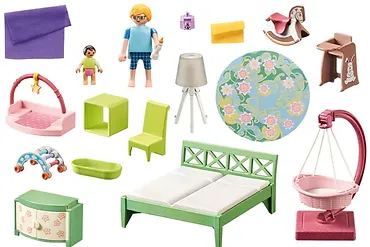 Playmobil Zestaw figurek My Life 71609 Sypialnia z kącikiem zabaw dla dzieci