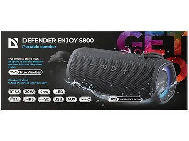 Głośnik Bluetooth Defender ENJOY S800 20W Czarny