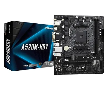 ASRock A520M-HDV AM4 2DDR4 HDMI/DVI/VGA M.2 mATX