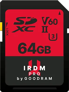 GOODRAM Karta pamięci SDXC Iridium PRO 64GB V60 UHS-II U3