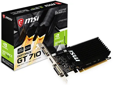 Karta graficzna MSI GeForce GT 710 2GB DDR3 64BIT DVI/D-SUB/HDMI