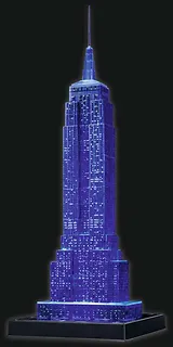 Ravensburger Polska Puzzle 3D Budynki nocą Empire State Building