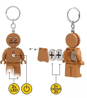 LEGO Brelok do kluczy z latarką Piernikowy ludek