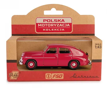 Daffi Pojazd PRL Warszawa M20 bordowy