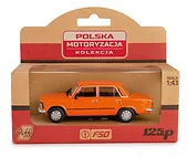 Daffi Pojazd PRL Fiat 125p pomarańczowy
