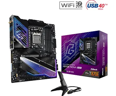 ASRock Płyta główna X870E NOVA WIFI AM5 4DDR5 M.2 ATX
