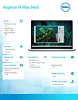 Dell Notebook Inspiron Plus 7440 Win11Pro Ultra 7 155H/32GB/1TB SSD/14.0 2.8K/Arc/FgrPr/Cam & Mic/WLAN + BT/Backlit Kb/4 Cell/3Y Basic