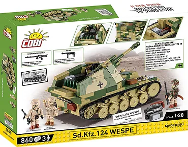 Cobi Klocki Klocki SD.KFZ.124 Wespe 860 klock&oacute;w