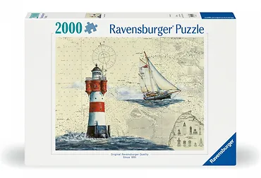 Ravensburger Polska Puzzle 2000 element&oacute;w Żeglarstwo, latarnia morska